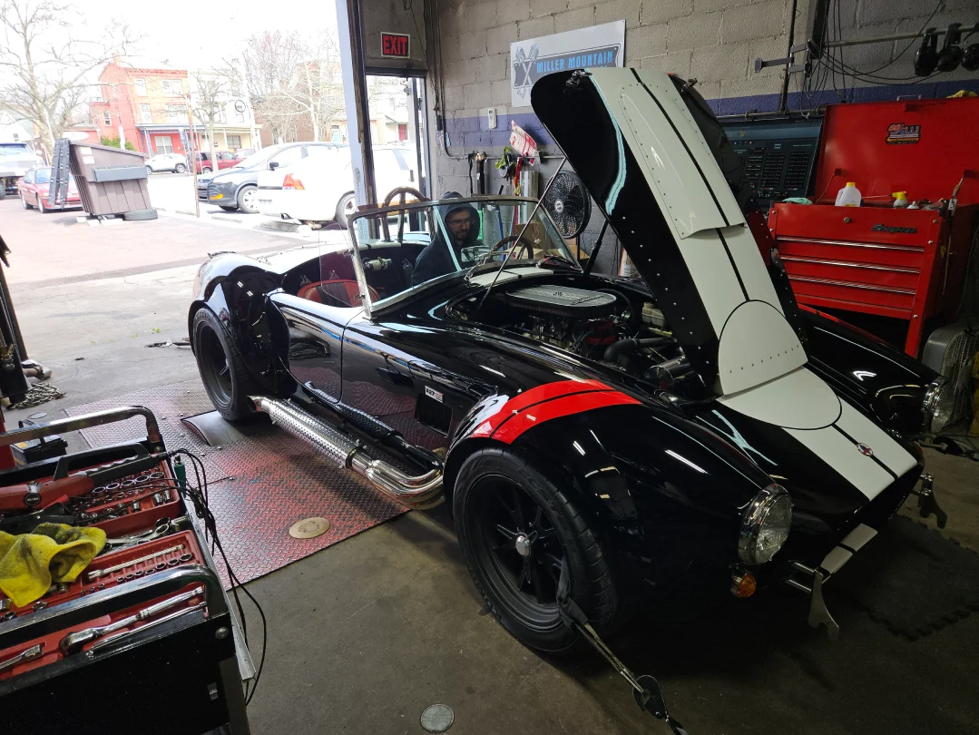 Shelby Cobra on the dyno Shelby Cobra on the dyno